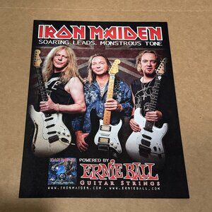 Iron Maiden - Ernie Ball - 2011 Print Advertisement